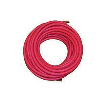 3/4 inch x 25 Red Rubber Air Hose with 3/4 Male Pipe Ends (npt thread) - Factory Direct Hose