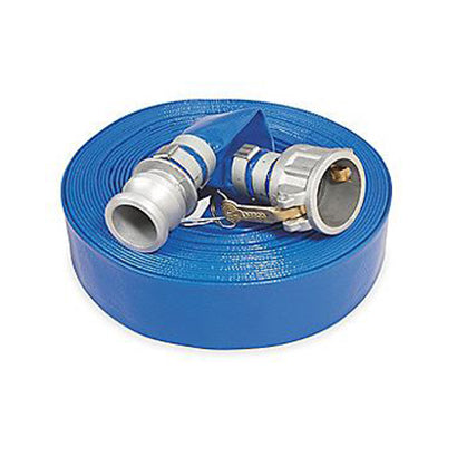 1" Water Discharge Hose Assembly with M/F Cam Lock Fittings - 25 Ft - Factory Direct Hose