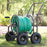 4 Wheel Garden Hose Reel Cart - 5/8 x 250 ft Capacity with Basket