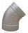 45 degree galvanized grooved elbow