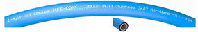 Blue Tuff-Coat Food Grade Wash Down Hose - 3/4x50ft with M/F Garden Hose fittings - 300 psi