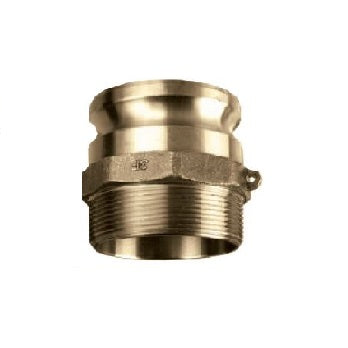 Brass 1.25" Male Camlock x 1.25" Male Pipe (npt) Fitting