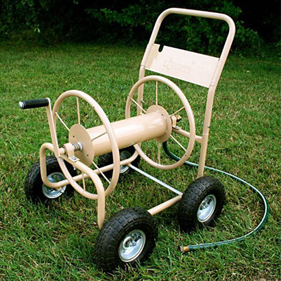4 Wheel Garden Hose Reel Cart - 5/8 x 300 ft