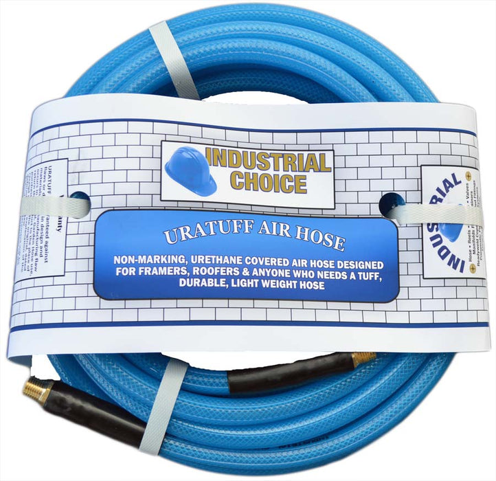 1/4 X 100 ft - Professional Grade Polyurethane Air Hose by Industrial Choice - Lightweight & Durable - Factory Direct Hose
