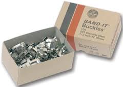 3/8" 201 Stainless Steel Buckle - Box of 100 - Factory Direct Hose