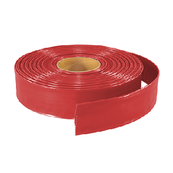 6" Red Layflat Hose - 300 ft roll