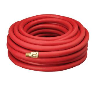 3/8 x 100' Premium Red Rubber Air Hose Contractor's Choice